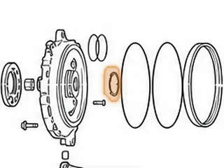 Washer, A6MF2 Pump To 3-5/Reverse Drum (Black Plastic)(.173”Thick)(1.935”OD)(1.485”ID) (3 Round Tabs) 2010-Up — Part # 211211AA