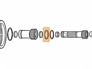 Bearing W/Race, A6GF1 Output Sun Gear To Overdrive Sun Gear (.145”Thick)(1.815”OD) (1.210”ID) 2012-Up — Part # 211247C