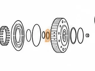 Bearing W/Race, A6MF2/6F24 Overdrive Sun Gear To Overdrive Drum (.175” Thick)(1.445”OD) (.850”ID) 2010-Up — Part # 211217A