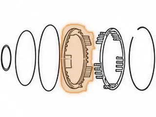 Piston, A6MF2/6F24 Low/Reverse Clutch (Aluminum)(1.140” Thick)(7”OD) 2010-Up — Part # 211967A