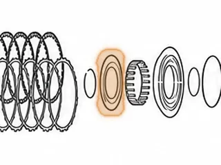 Piston/Retainer, A6GF1/A6MF2/6F24 Overdrive (Bonded)(.205” Thick)(4.650”OD) 2010-Up — Part # 211980A