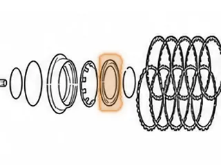 Piston/Retainer, A6GF1 3-5/Reverse Clutch (Bonded)(.230” Thick)(3.825”OD) 2012-Up — Part # 211985C