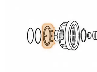Oil Guide, A6MF2/6F24 Output Planet (Front)(Black Plastic)(3.698”OD)(5 Round Tabs) 2010-Up — Part # 211699A