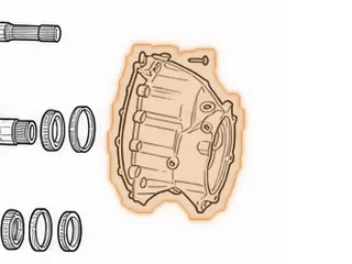 Rear Case, ZF6HP19X (AWD)(5 3/8”Tall)(8 Threaded Boses)(15 To Bolts To Main Case)(6 Bolts To Extension Housing) 2004-Up — Part # 209759C