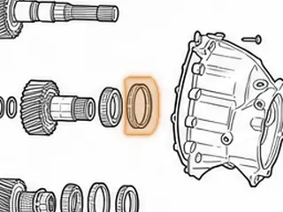 Race, ZF6HP19X Transfer Gear To Rear Case (3.150”OD)(.608”Thick)(Cast # SKF 22055B) 2004-Up — Part # 209297C