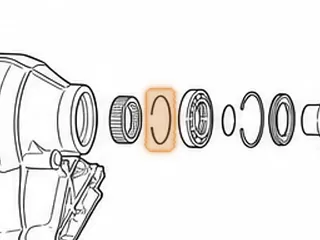 Snap Ring, ZF6HP19X Holds Pinions Seals To Case (3.715”OD)(.162”Thick)(2 Eyelets) 2004-Up — Part # 209894C