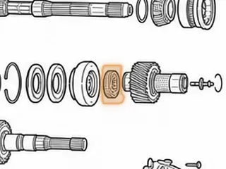 Roller Bearing, ZF6HP19X Driven Gear (18 Rollers)(.780”Thick)(2.540”OD) 2004-Up — Part # 209285C