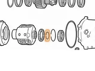 Snap Ring, ZF6HP19X Holds Rear Output Flange To Housing (1.570”OD)(2 Eyelets)(.057”Thick) 2004-Up — Part # 209896C