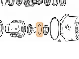 Snap Ring, ZF6HP19X Holds Bearing To Extension Housing (2 Eyelets)(2.600”OD)(.076”Thick) 2004-Up — Part # 209899C