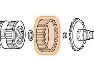 Ring Gear, ZF6HP19X/21 Rear Planet (1 1/4”Long Park Lugs)(85 Teeth)(Left Angle)(Heavy Duty) 2004-Up — Part # 209590C
