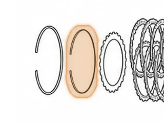 Snap Ring, ZF6HP19/19X/21 Holds Intermediate Clutch To Center Support (Top)(6 1/2”OD) (.091”Thick) 2004-Up — Part # 209873AA
