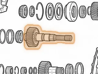 Gear, ZF6HP19X Driven (8 7/8” Long)(29 Teeth)(Left Angle)(3.400”OD Gear) 2004-Up — Part # 209714C
