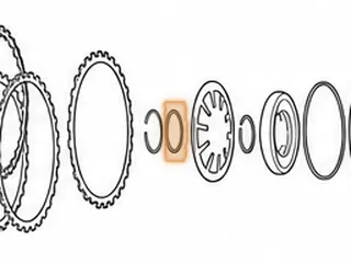 Spacer, ZF6HP26 (Ford)/6R60 Under Snap Ring #879 (.083” Thick Stepped To .052” Thick) (2.350”OD) (1.982”ID) 2005-Up — Part # 49985A