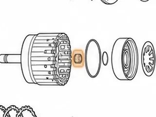 Bushing, ZF6HP26 (Ford) Overdrive Clutch Drum (Rear) (Bronze With Oil Pockets) (.665”ID) 2005-Up (Also Fits ZF6HP26… — Part # 49038A