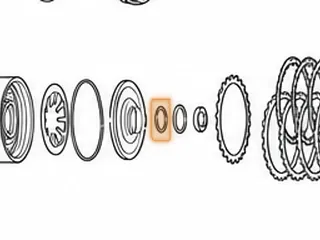 Snap Ring, ZF6HP26 (Ford)/6R60 Holds Overdrive Clutch Piston Retainer In Drum (.095” Thick) (1.618”OD) 2005-Up — Part # 49862A