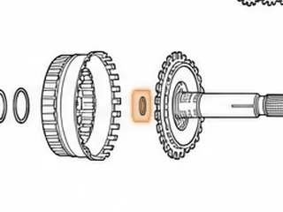 Bushing, ZF6HP26 (Ford) Output Shaft (Front)(.645”ID)(With Oil Pockets) (Bronze) 2005-Up (Can Use 49038A) — Part # 49062A