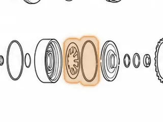 Spring, ZF6HP26 (Ford)/6R60 Overdrive Clutch Piston Return (.079” Thick) (4.480”OD) (19 Fingers) 2005-Up — Part # 49970A