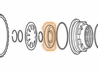 Piston, 6R60 Direct Clutch (Outer) Aluminum & Steel (8 Square Holes) 2 3/4” Thick (7 3/16”OD) 1.995”ID… — Part # 49965C