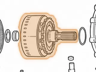 Output Shaft, 6L50 2WD (11” Overall Length) (6 1/4”OD Shell)(44 Splines)(Bolt On Type Yoke) 2007-Up — Part # 45678B