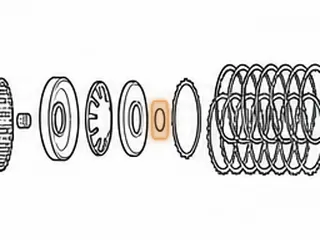Snap Ring, 6L45/6L50 Holds 4-5-6 Clutch Bonded Retainer In Drum (.077”Thick, 1.240”OD) (W/2 Eyelets) 2007-Up — Part # 45877B