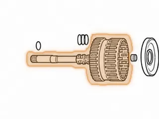 Drum, 6L90 4-5-6 Clutch W/Shaft (7 Clutch) (13 3/4”Long)(5.640”OD) (3.810”Wide) (W/94 Teeth Ring Gear) 2007-Up — Part # 45554D