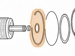 Snap Ring, 6L80/6L90 Holds 2-6 & Low/Reverse Support In Case (.160”Thick, 9 1/8”OD) (With 2 Eyelets) 2006-Up — Part # 45883C