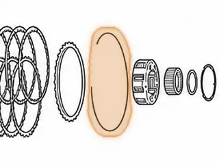 Snap Ring, 6L80/6L90 Holds 3-5 Reverse Clutch Pressure Plate In (.097”Thick, 8 3/8”OD) 2006-Up (Purple) — Part # 45878CB