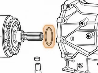 Bearing W/Races, 6L45/6L50/6L80/6L90 Output Shaft To Case (.152”Thick)(3.365”OD) (2.500”ID) 2006-Up — Part # 45260B