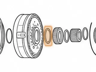 Bearing W/Races, 6R140 Intermediate Clutch Housing To Reaction Sun Gear (.286”Thick) (3.305”OD)(2.550”ID) 2011-Up — Part # 236226A