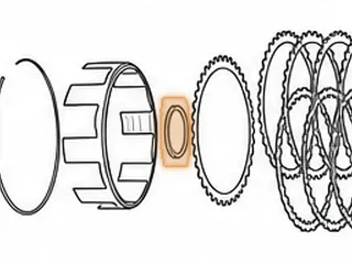 Bearing W/Races, 6R140 Direct Clutch Hub To Intermediate Clutch Housing (.157”Thick) (3.305”OD)(2.555”ID)(W/2 Tabs)… — Part # 236229A