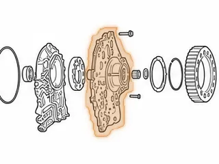 Stator, 6F35 (Cast Iron) (Cast # EXXDA)(1.147” Tall)(8 Bolts To Bell Housing)(37 Holes On Rear Of Stator)(Fits B… — Part # 46520B