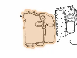 Gasket, 6F35 Side Pan (15 Holes)(2 Dowel Pin Holes & 13 Pan Bolt Holes) 2009-Some 13 — Part # 46301BW