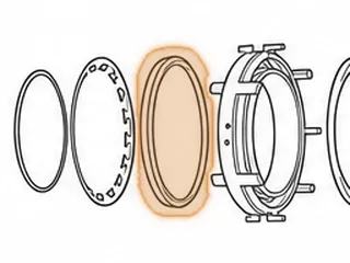 Piston, 6F35 Low/Reverse Clutch (Bonded)(8 1/8”OD)(6 1/2”ID)(.415”Thick On Outer Edge) (Cast #9L8P-7D402-AC) 2009-Up — Part # 46962B