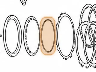 Snap Ring, 6F35 Holds 1-2-3-4 Clutch & Low/Reverse Clutch Return Spring In (.057”Thick) (6 1/2”OD) 2009-Up — Part # 46893B