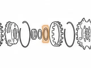 Bearing W/Races, 6F35 Input Planet To Reaction Planet (.119”Thick)(2.602”OD)(2.078”ID) (No Inner Shoulder) 2009-Up — Part # 46233B