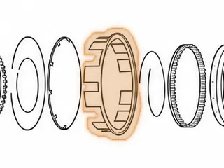 Piston, 6F50/6F55/6T70/6T75 Low/Reverse Clutch (Bonded)(1.815” Thick)(9 3/8”OD) 2007-Up — Part # 25967A