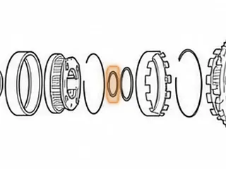 Brg W/Races, 6F50/6F55/6T70/6T75 Input Sun Gear To Reaction Planet (.175” Thick) (2.310”OD)(1.638”ID) 2007-Up — Part # 25234A