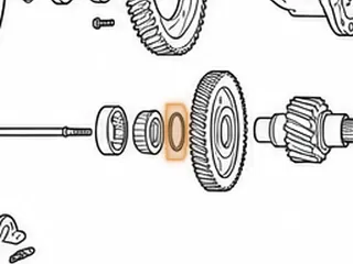 Snap Ring, 6F50/6F55/6T70/6T75 Holds Drive Transfer Gear On Pinion Shaft (.062” Thick) (1.848”OD) 2007-Up — Part # 25899A