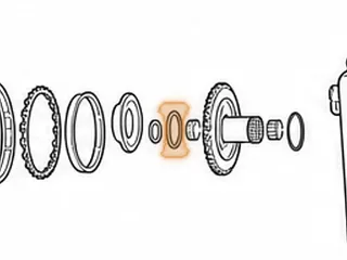 Brg W/Races, 6F50/6F55/6T70/6T75 Converter Reactor To Output Hub (.125” Thick) (2.035”OD)(1.468”ID) 2007-Up… — Part # 25260A
