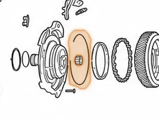 Snap Ring, 6F50/6F55/6T70/6T75 Holds Outer Race # 279B In Transfer Gear (Tapered) (.083” Thick)(5.910”OD) 2007-Up — Part # 25898A