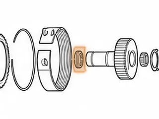 Bearing, 722.0 Hollow Shaft Front (450) — Part # 58234
