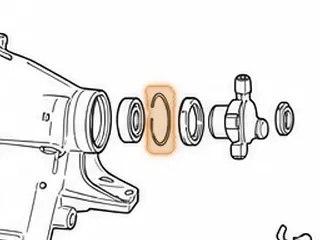 Snap Ring, 722.0 / 722.1 / 722.2 Holds Ball Bearing In Extention Housing — Part # 58895