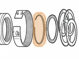 Snap Ring, 722.0 / 722.1 / 722.2 B-1 Front Clutch Drum (.097” Thick) (.195” Wide) — Part # 58876