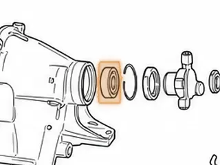 Ball Bearing, 722.0 / 722.1 / 722.2 Output Shaft (Rear) — Part # 58271