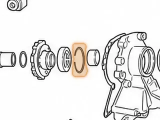 Snap Ring, 722.3 Extension Housing To Bearing 1981-97 — Part # 68895B