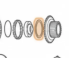 Washer, 722.3 Roller Clutch To K2 Hub (3 Tab)(Plastic)(3.895”OD) 1984-97 — Part # 68254B