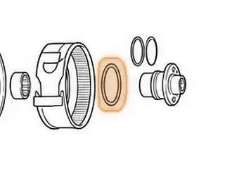 Washer, 722.4 K2 Drum To Rear Support (1 Tab For Support) 1984-97 — Part # 68257A