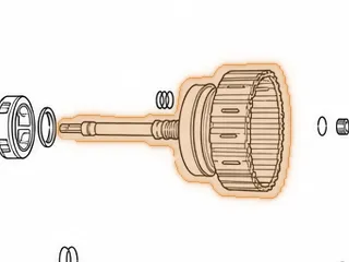 Drum W/Shaft, 722.6 (Mercedes) K2 (With 92 Teeth Ring Gear) 1996-Up… — Part # 78550B