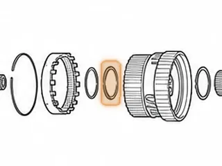 Bearing W/Race, 722.6 (Chrysler) Center Planet To Rear Planet (.110” Thick) 2.670”OD (2.053”ID) 2 Tabs 2004-Up — Part # 78247C
