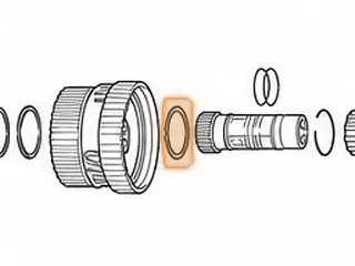 Bearing W/Race, 722.6 (Chrysler) Rear Planet To Rear Sun Gear (.136” Thick) 2.985”OD (2.060”ID) 2 Tabs 2004-Up — Part # 78248C